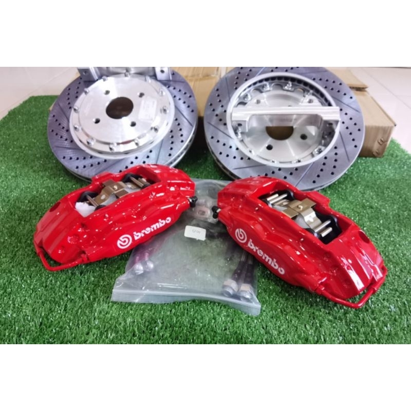 Brembo F40 Caliper Kit – 300mm Slotted & Drilled Rotor (Fits 16” Rims ...