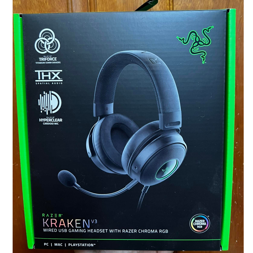 (New Seal) Razer Kraken V3 and Kraken V3 Hypersense Gaming headphones ...