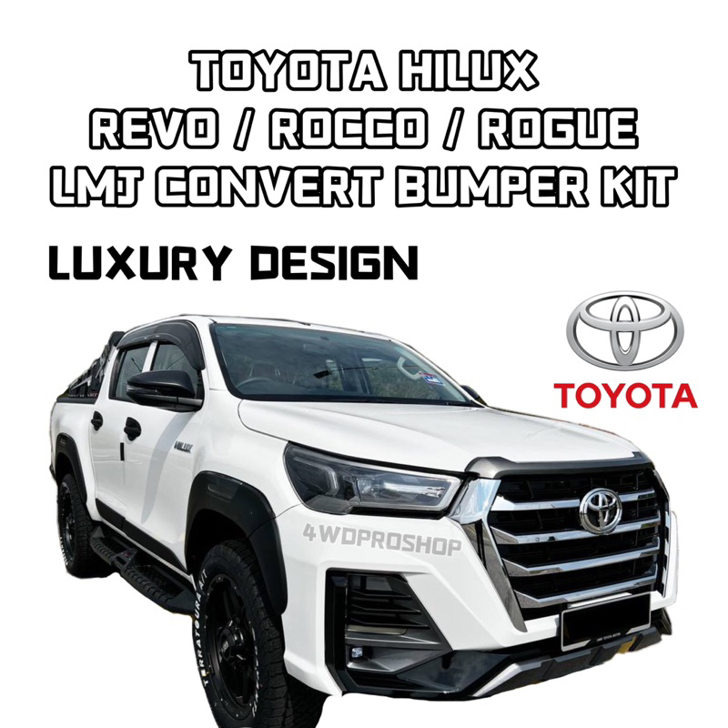 TOYOTA HILUX REVO ROCCO ROGUE LMJ FRONT BUMPER CONVERT KIT BODYKIT ...