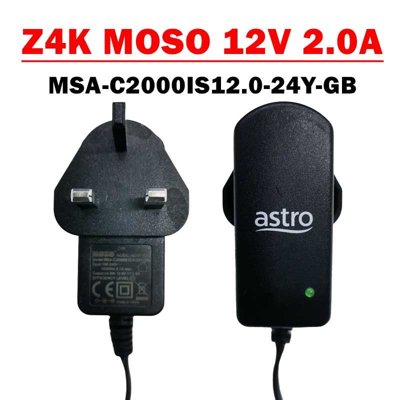 100% Original 12V 2A 0.7A Z4K Astro Power Supply Adaptor for Astro Ulti ...
