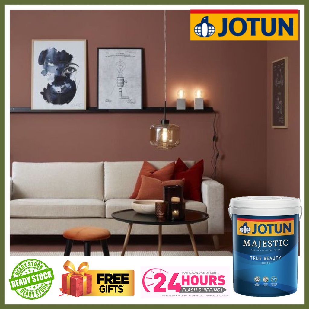 Jotun 1l 2791 Molten Copper Majestic True Beauty Sheen Cat Dalam Kilatcat Rumahcat Boleh Cuci 0969