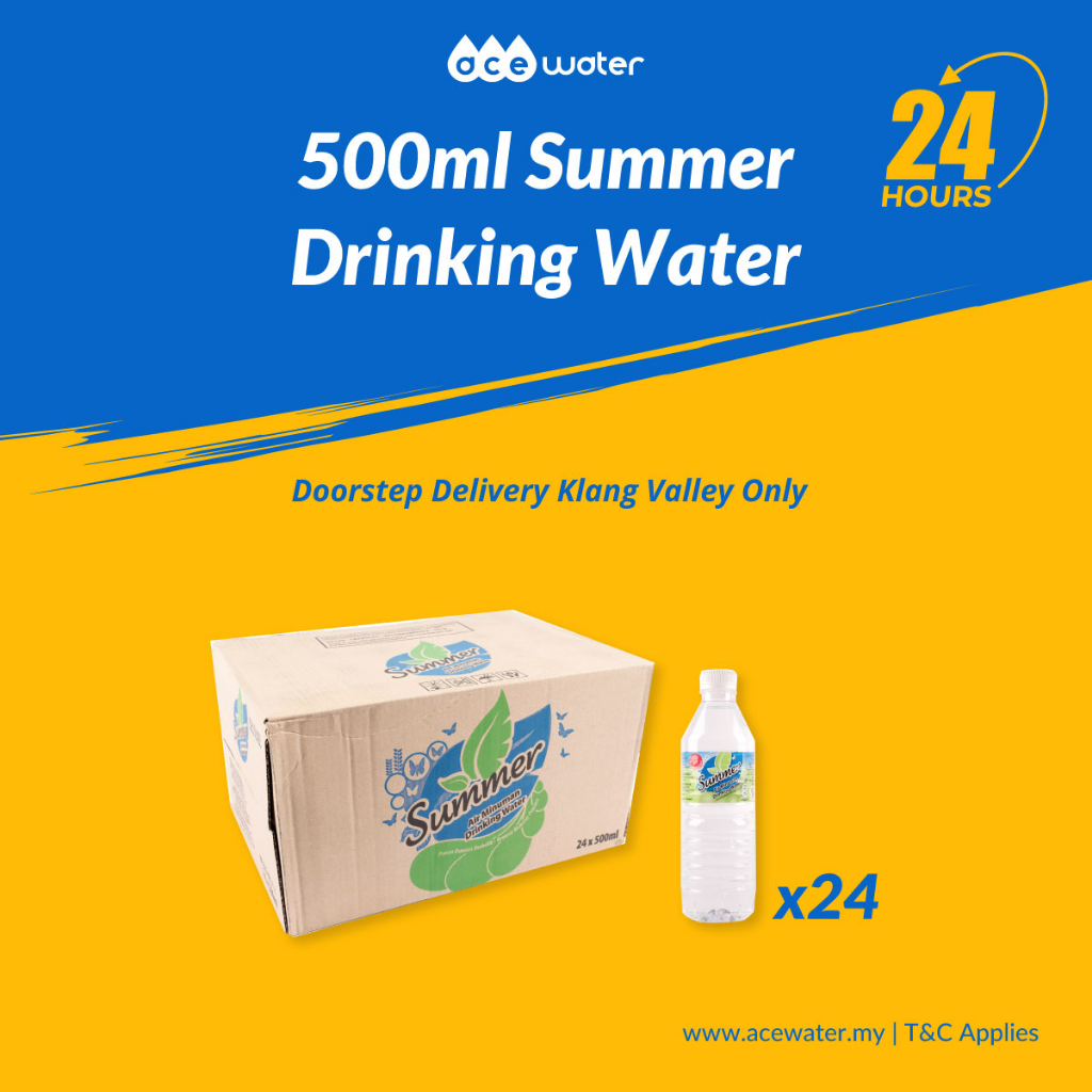 500ml Summer RO Drinking Water Doorstep Fast Delivery Klang Valley Only