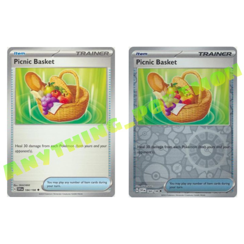 Pokemon Trainer Card - Picnic Basket 184/198 - NORMAL/REVERSE HOLO ...