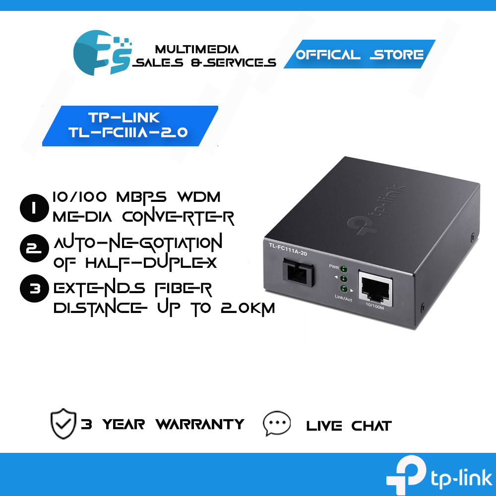 Tp-Link TL-FC111A-20 10/100 Mbps WDM Media Converter | Shopee Malaysia
