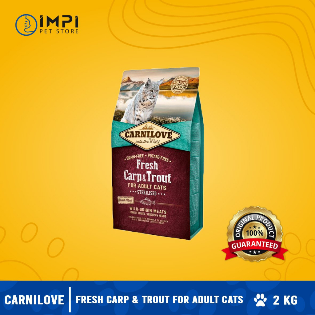 CARNILOVE Fresh Carp & Trout For Adult Cats (2Kg) Shopee Malaysia