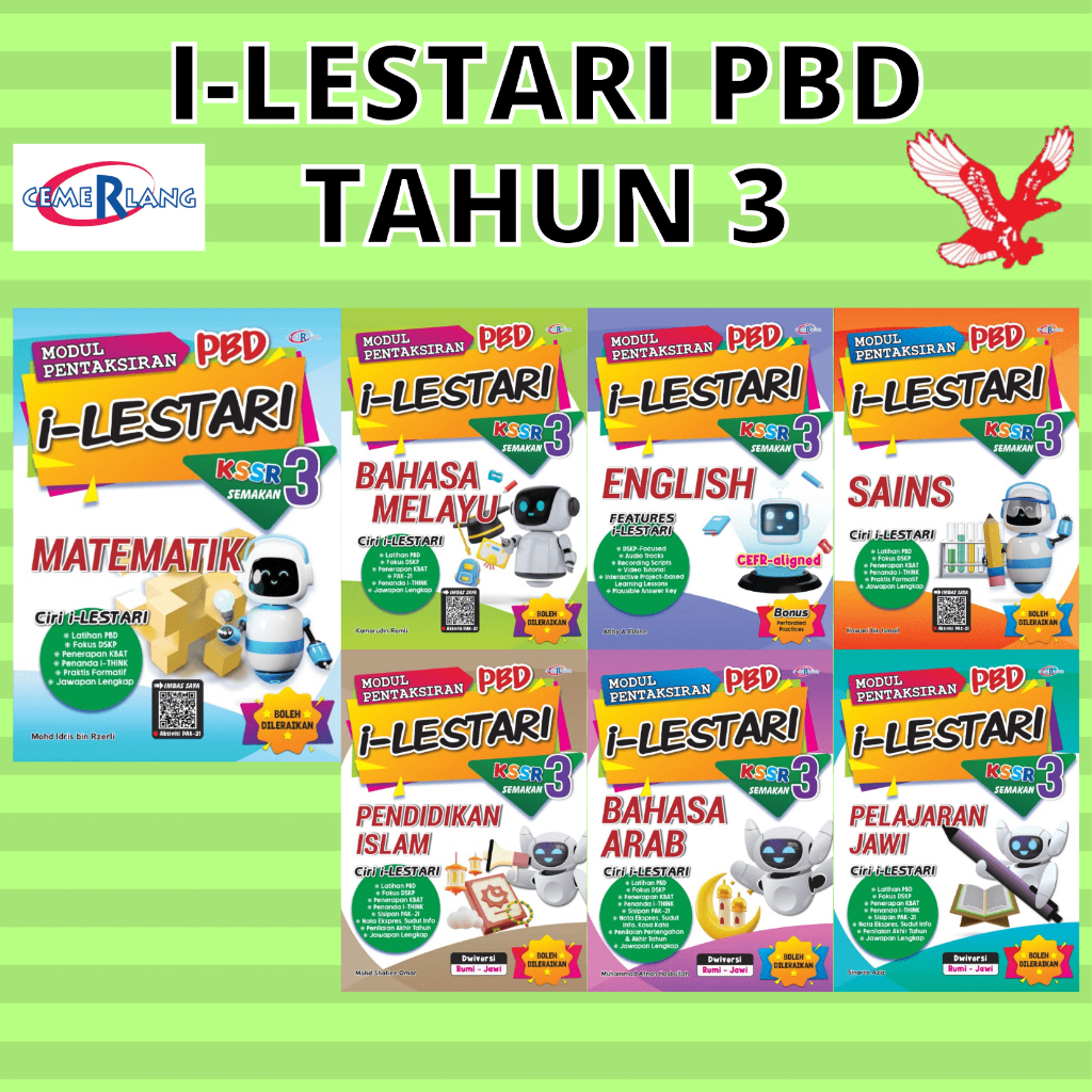 [JASA] CEMERLANG I-LESTARI PBD TAHUN 3 (2023) | Shopee Malaysia