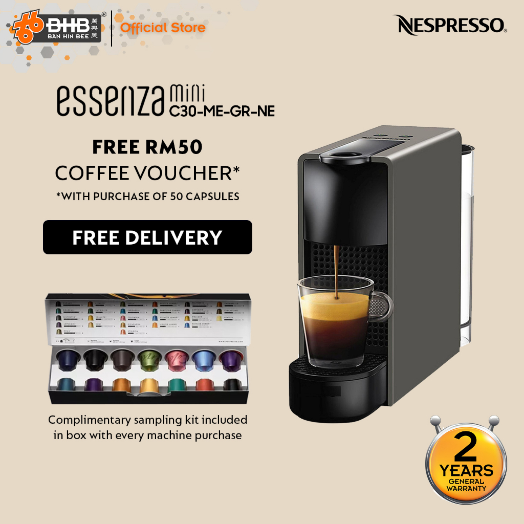 Nespresso Essenza Mini C30 (Intense Grey) Coffee Machine – ESH Electrical