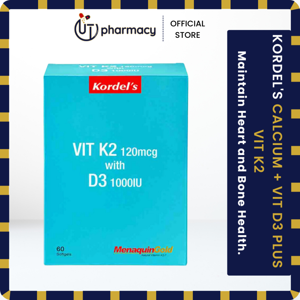 KORDEL’S CALCIUM + VIT D3 PLUS VIT K2 60’S Shopee Malaysia