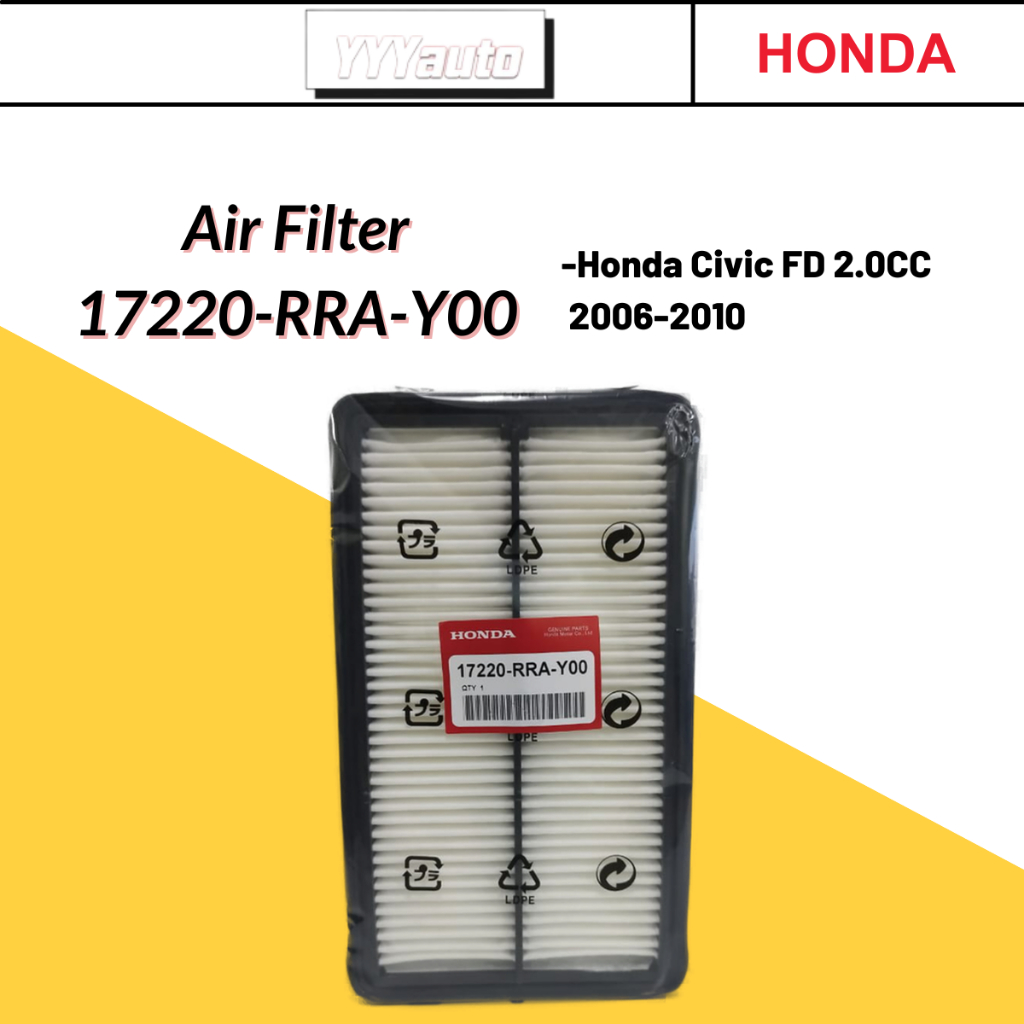 Original Honda Engine Air Filter Honda Civic Fd Snb