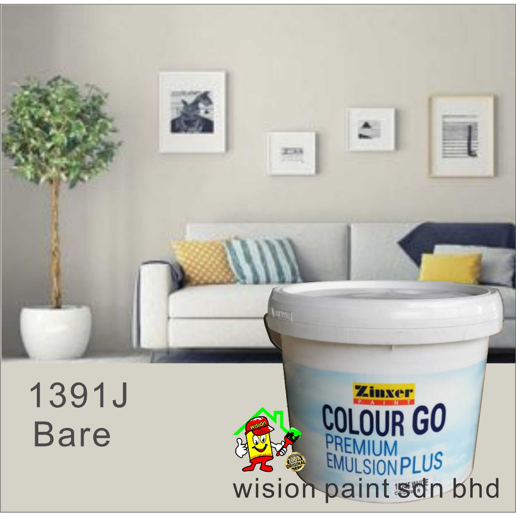 7 Liter ( ZINXER Colour GO ) Interior Acrylic Emulsion Paint Wall ...