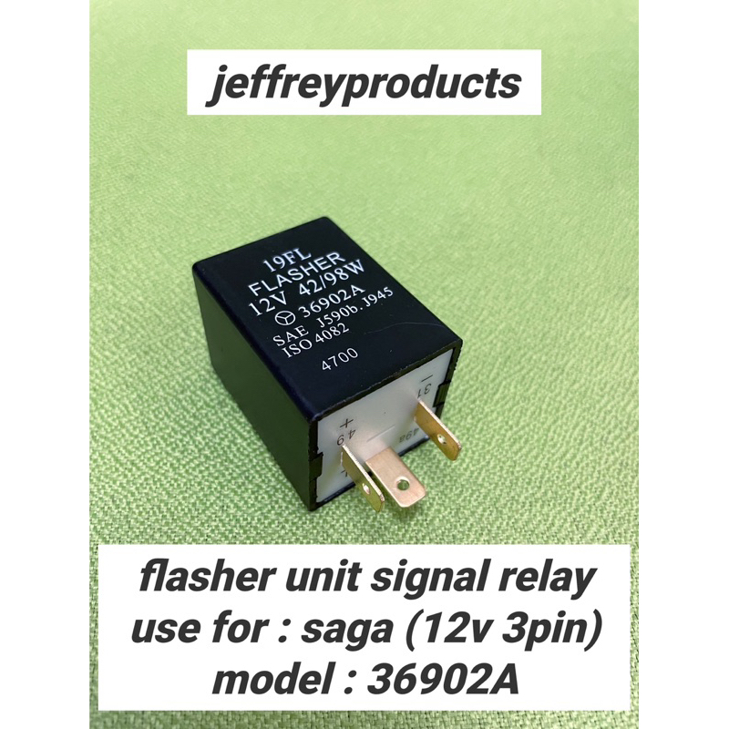 Proton Saga Signal Relay / Condenser / Flasher Unit (12v 3pin) Code