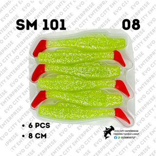 Opass SM101 Swim Min Shad Soft Plastic 8cm Luminous