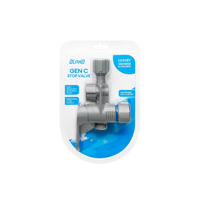 Alpha Stop Valve Gen C Grey/White Original | Shopee Malaysia