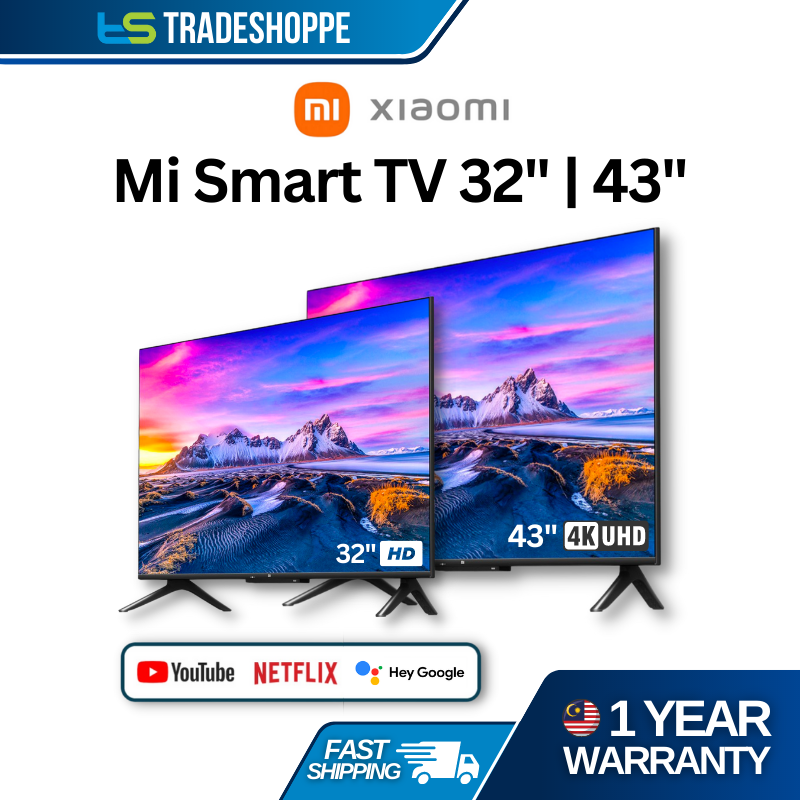 Xiaomi Mi Smart TV 4A / P1 32" 43" Builtin TV Box WiFi PatchWall MIUI