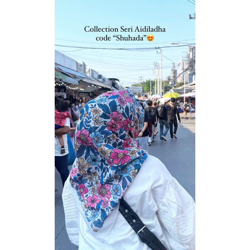 Tudung Bawal Shawlpublika Original HQ Edition Seri Aidiladha Bidang 45 ...