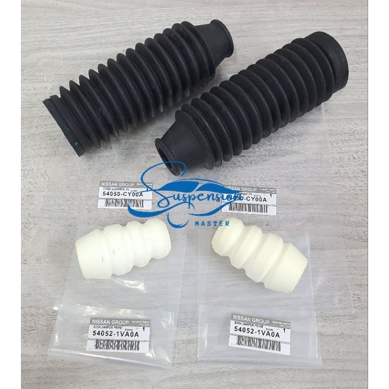 4 IN 1 SET - FRONT ABSORBER COVER/ FRONT DAMPER BUSH- NISSAN SERENA C26 ...