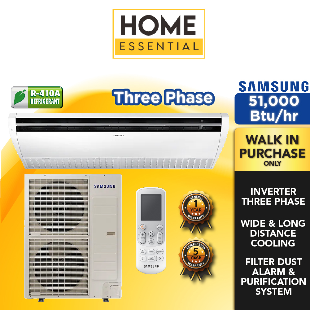 Samsung 51,000 Btu/hr Inverter Ceiling Suspended Air Conditioner ...