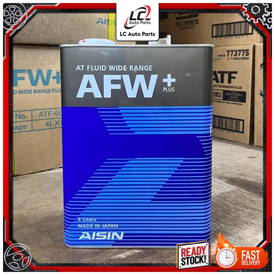 AISIN ATF FLUID WIDE RANGE AFW +PLUS // GEAR OIL 4 LITER | Shopee Malaysia