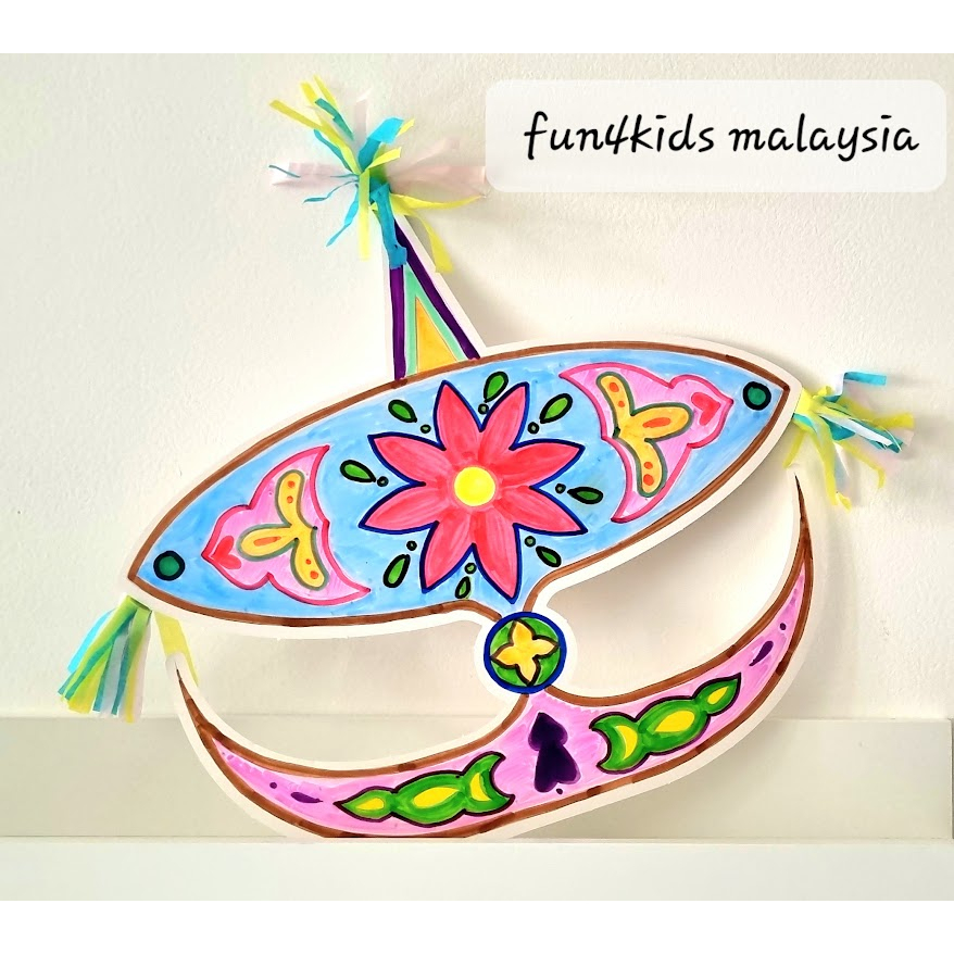 Kraf Tradisional Malaysia | DIY Wau Bulan Kit | for School Projects ...