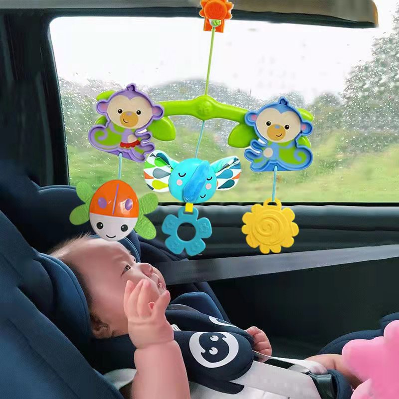 Soft Infant Crib Bed Stroller Toy Spiral Baby Toy For Newborns Car Seat