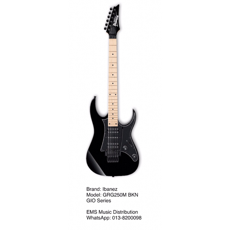 GRG250MBKN Ibanez Electric Guitar with Free Bag, Picks & Cable (Free