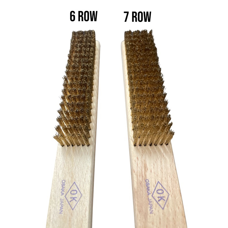 1pcs 6 Row /7 Row Soft Brass Bristle Brush Jewelry Cleaning Shopee