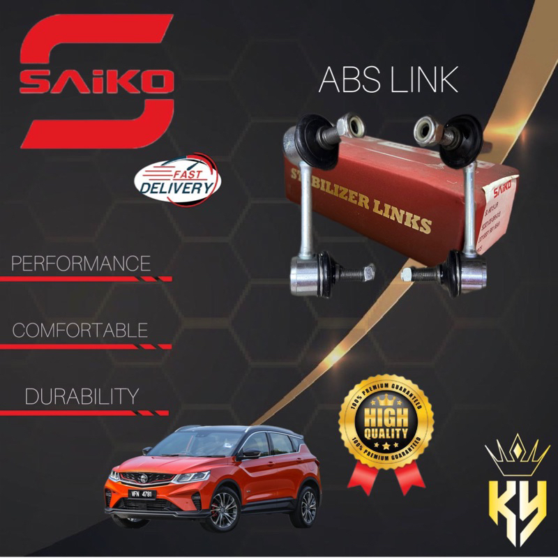 SAIKO FRONT STABILIZER LINK PROTON X50 (KSL-SB30) ABS LINK ABSORBER ...