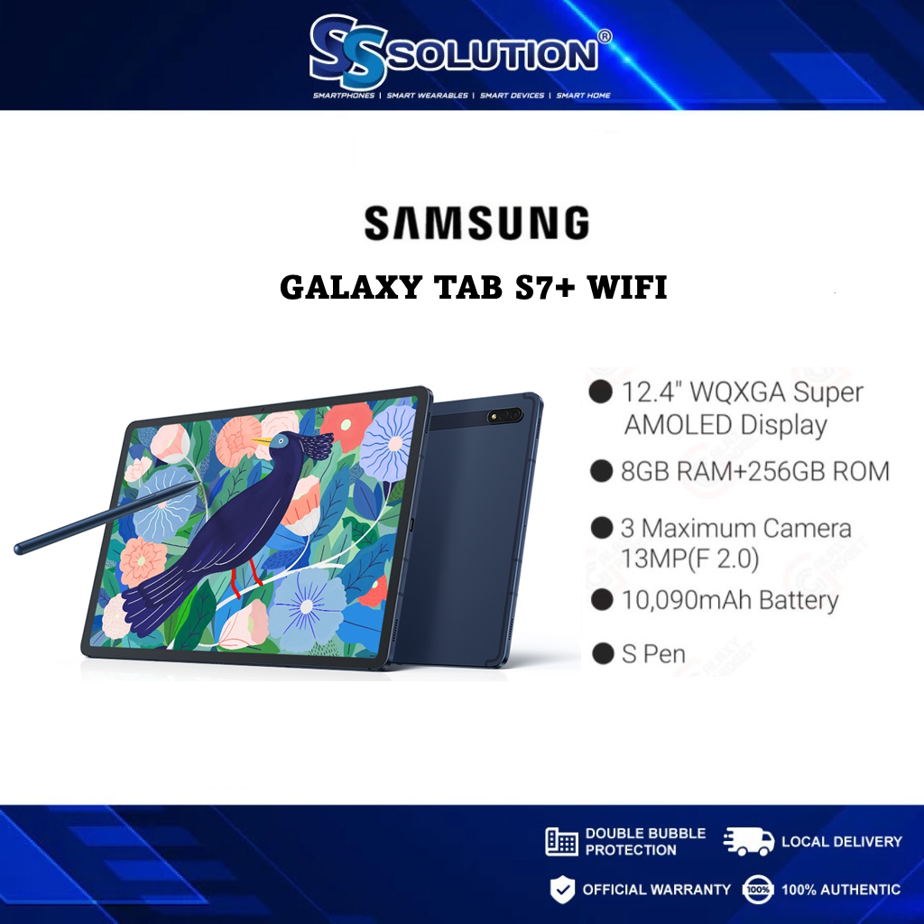  SAMSUNG Galaxy Tab S7+ Plus 12.4” 128GB Android