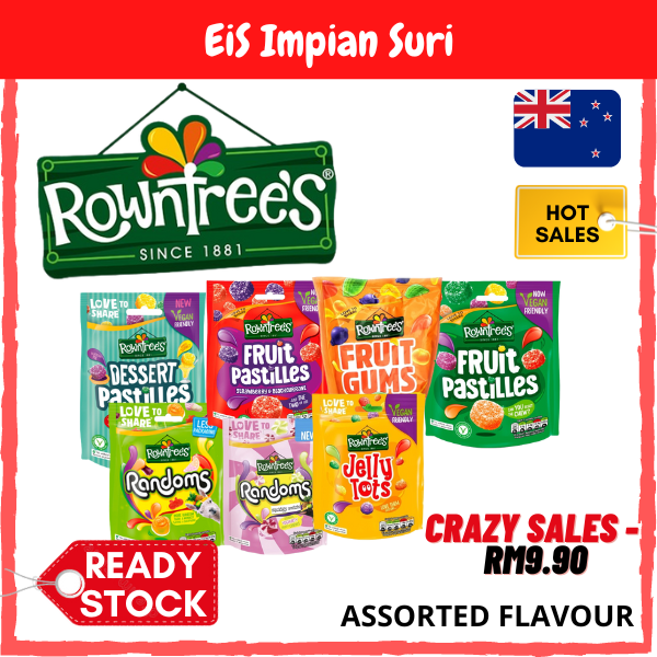 (Ready Stock!!)Rowntree's Jelly Candy Gummy Fruity Yoghurty Vegan ...