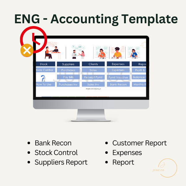 Accounting Template Business Record Perakaunan Akaun Untung & Rugi ...