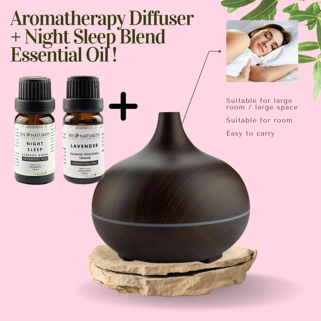 MyNaturity Night Sleep Diffuser Set [Aromatherapy Set] Sleep, Insomnia, Relaxing Shopee