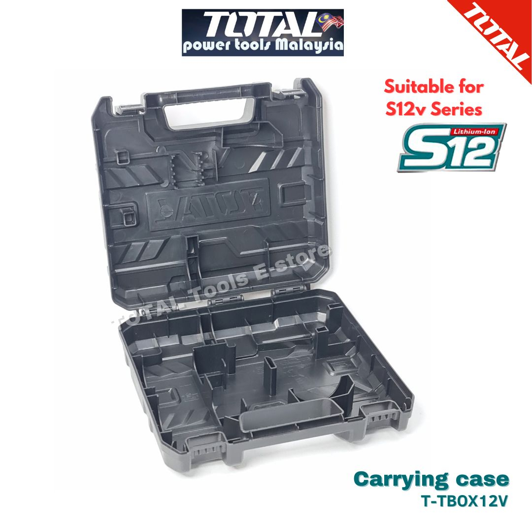 TOTAL s12v Series Cordless Drill Carrying case ONLY TTBOX12V