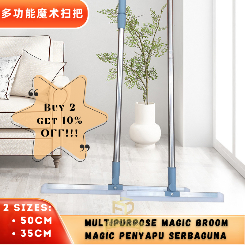 [𝐑𝐞𝐚𝐝𝐲 𝐒𝐭𝐨𝐜𝐤]Magic Broom & Scraper Hair Cleaner Sweeper Floor Cleaner ...