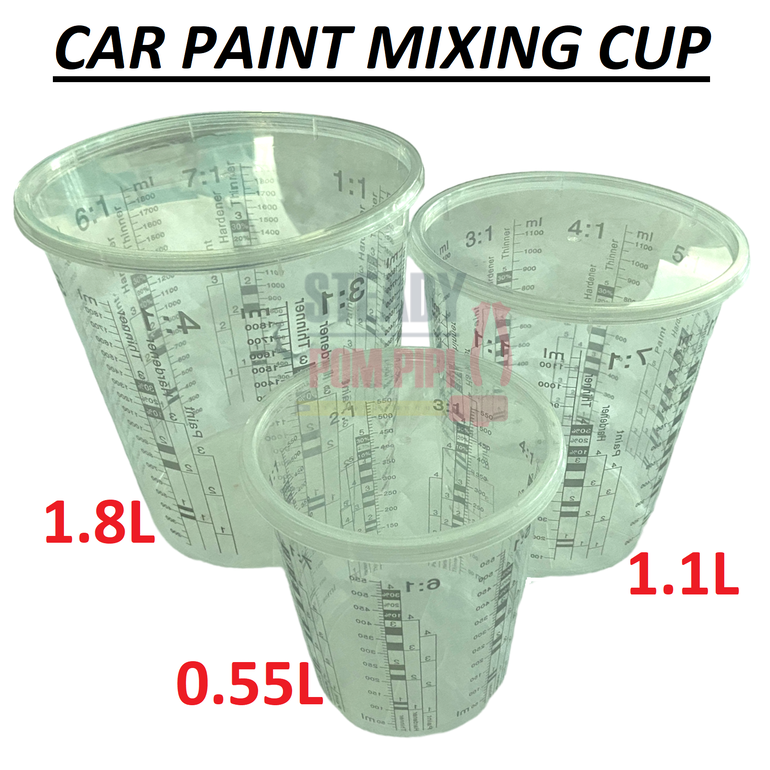 CAR PAINT MIXING CUP / AUTOMOTIVE PAINT MEASURING / MIXING CUP WITH