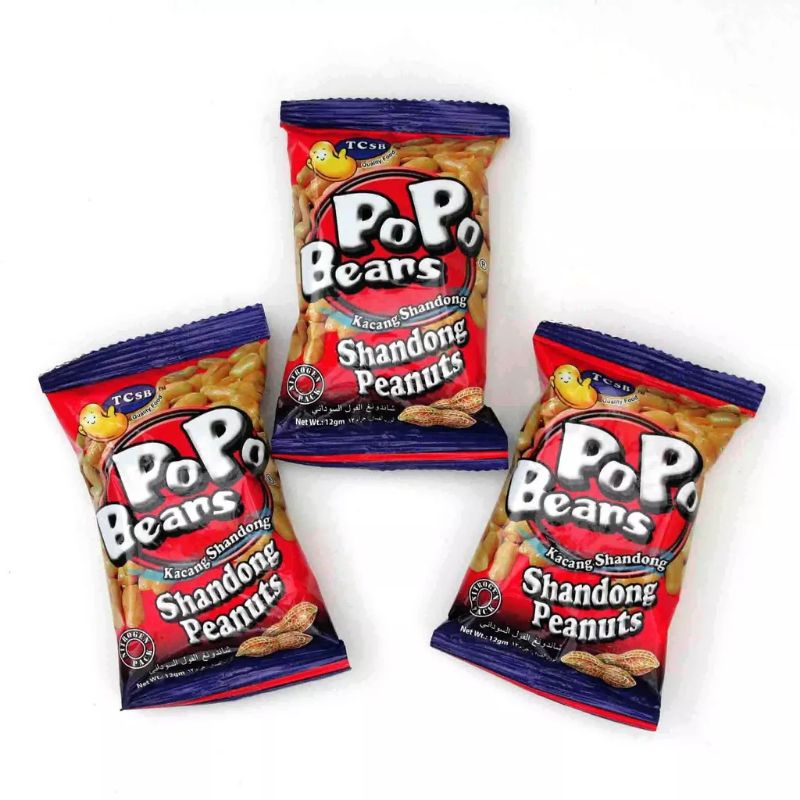Popo Beans Shandong Peanuts 12g / Kacang Shandong 12g Shopee Malaysia