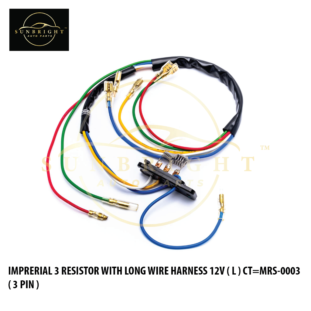 IMPRERIAL 3 RESISTOR WITH LONG WIRE HARNESS 12V ( L ) CT=MRS-0003 ( 3 ...
