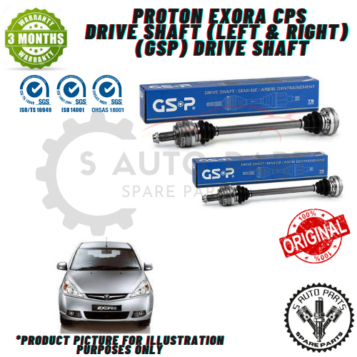 PROTON EXORA CPS DRIVE SHAFT (LEFT & RIGHT) DRIVE SHAFT BRAND 100