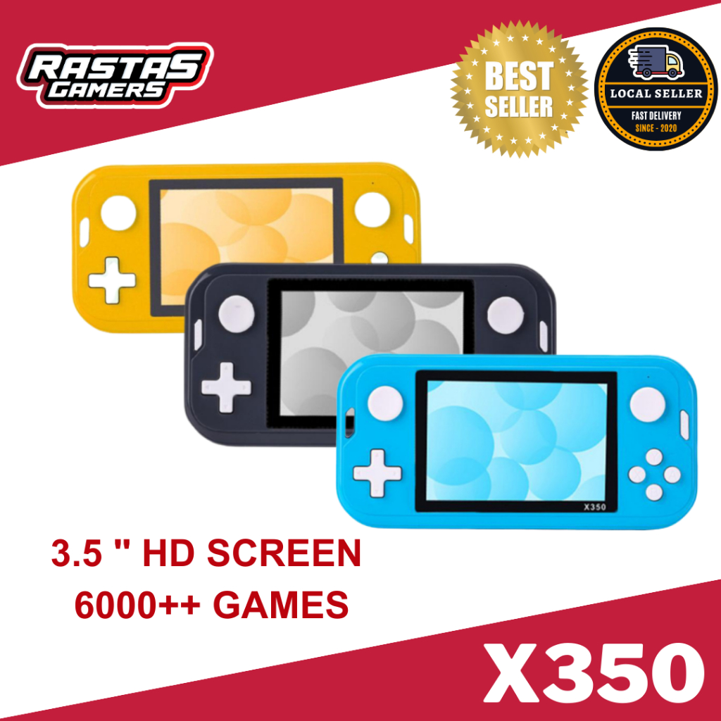 Handheld Game Console Mini Retro Gameboy x350 Free 6000 Games | Shopee ...