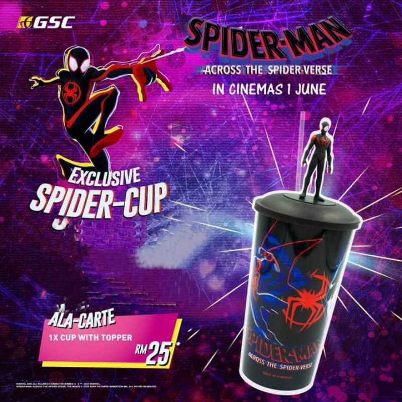 GSC Spiderman Cup Spider Verse Cup | Shopee Malaysia