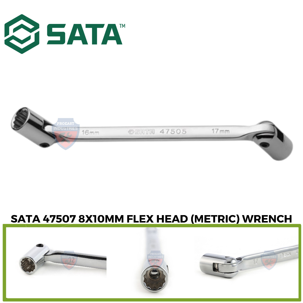 SATA 47507 8X10MM Flex Head (Metric) Wrench | Shopee Malaysia
