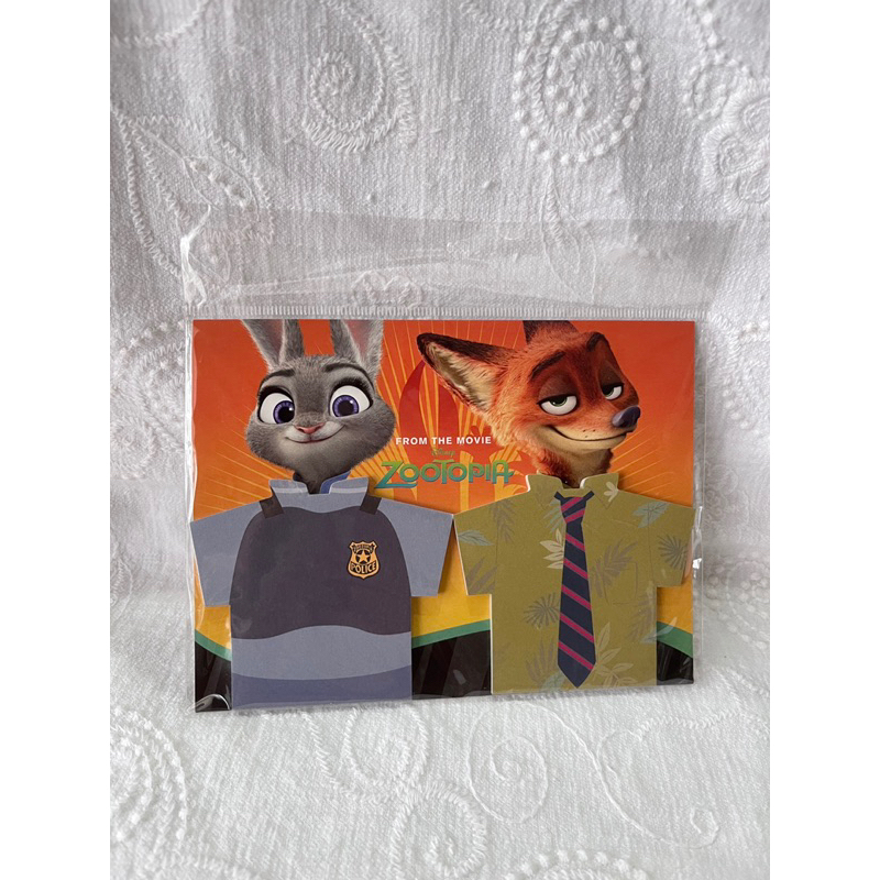 Original Disney zootopia memo pad notepad sticky note cute cartoon ...