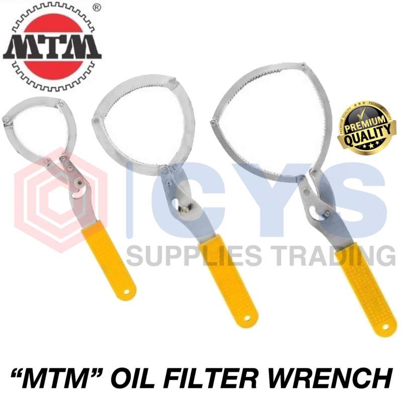 (100% QUALITY) MTM OIL FILTER WRENCH 3-POSITION UNIVERSAL (60MM - 115MM ...