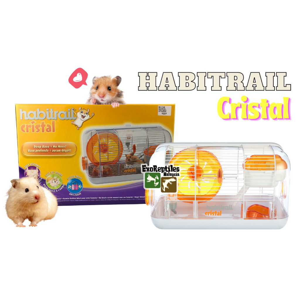 Habitrail cristal hamster shops cage