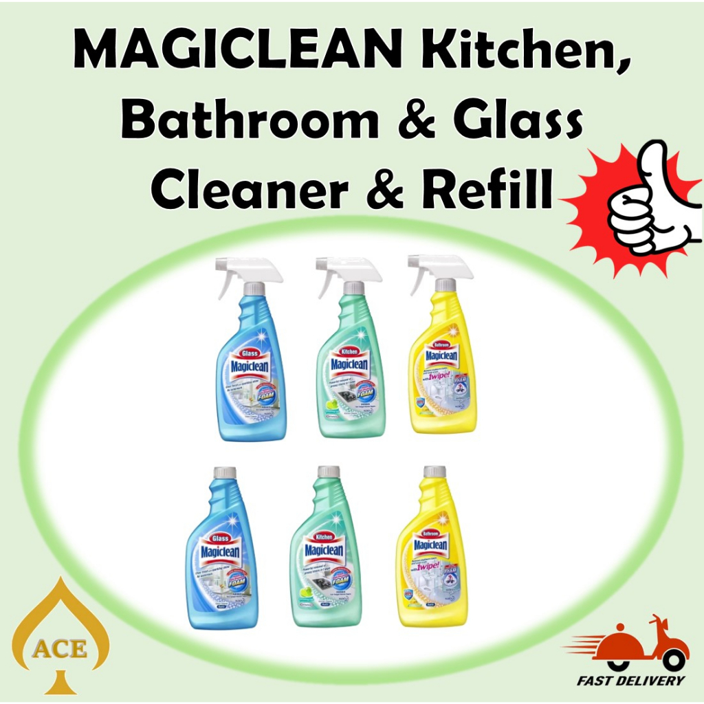 MAGICLEAN Kitchen, Bathroom & Glass Multi Surface AllAction Easy Clean