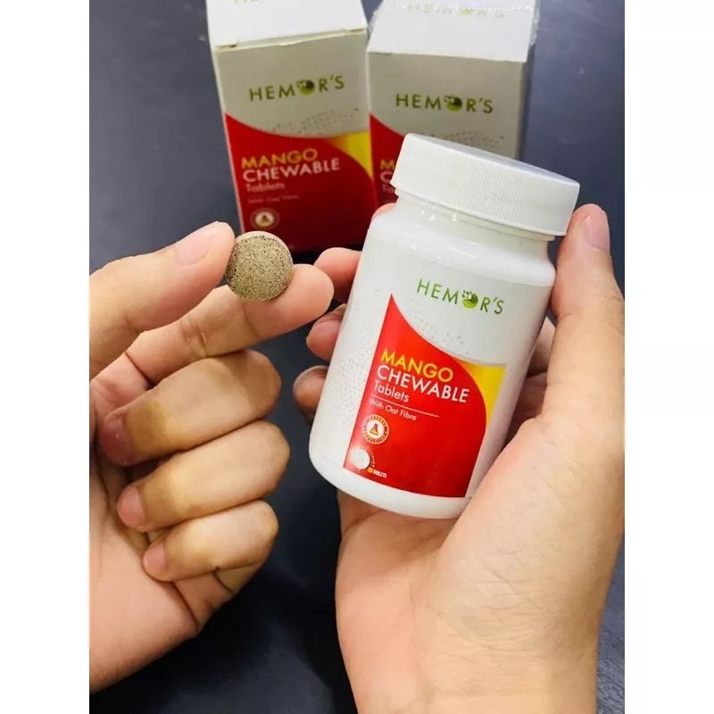 HEMORS Mango Chewable Ubat kecutkan buasir merawat masalah pencernaan ...