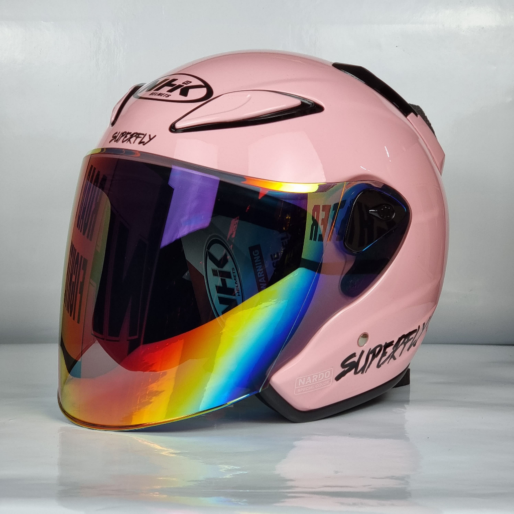 NHK Helmet X SUPERFLY R6 v2 Solid (Nardo Pink Glossy) | Shopee Malaysia