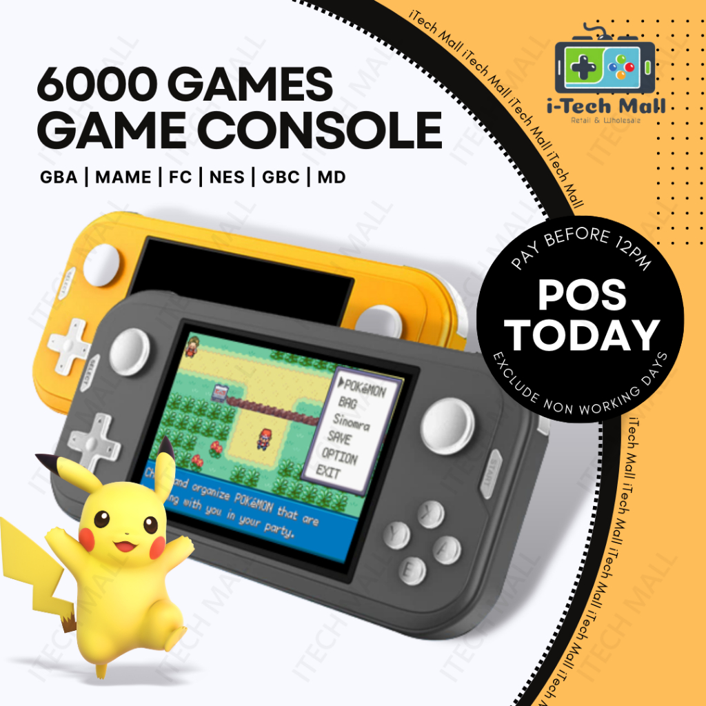 Handheld Game Console Mini Retro Gameboy x350 Pokemon Gaming Player