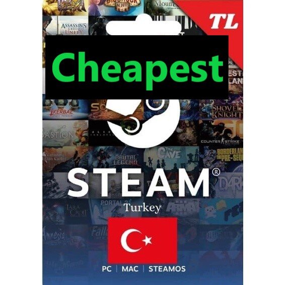 Steam Wallet Turkey Lira TL TRY TR 10 2500 Turkish Community Market