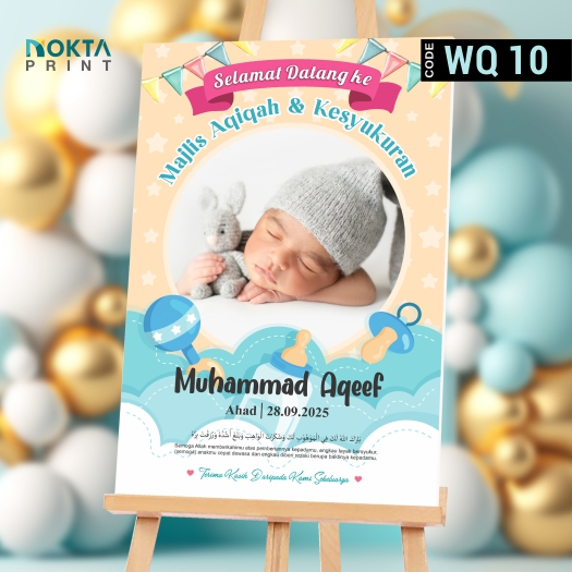 💖Welcome Board Aqiqah💖Majlis Kesyukuran | Welcome Board | Sticker ...