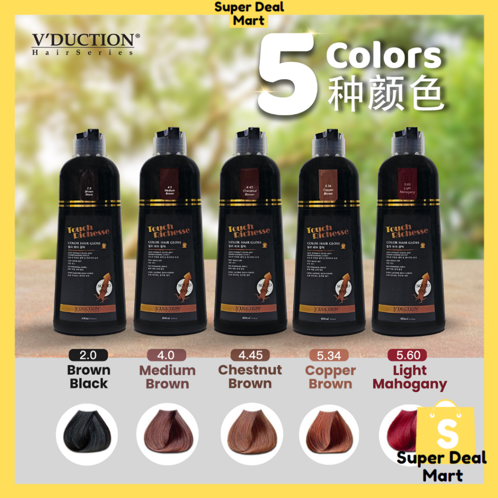 V duction Touch Richesse Color Hair Gloss Colour Hair Dye 400ml